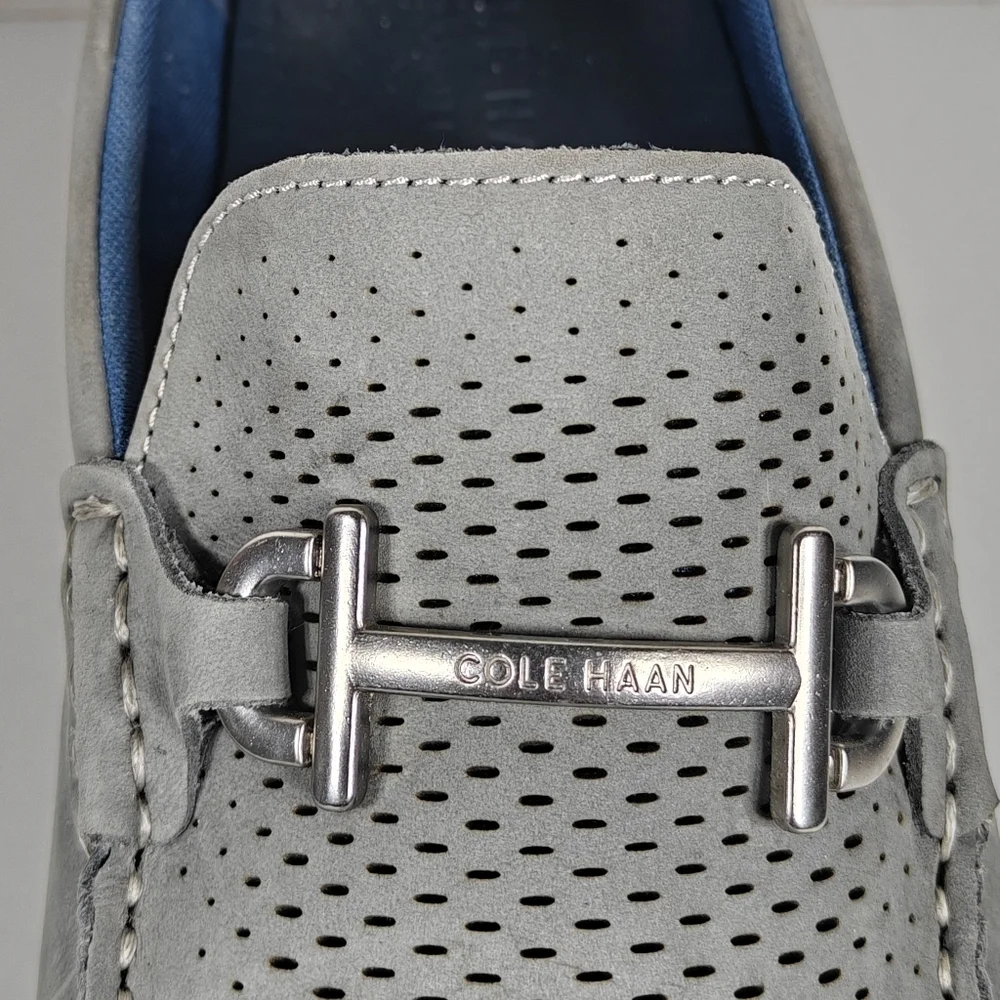Cole Haan Grand Laser Cut Nubuck Bit Drivers Leather Sneaker Men's Shoe Sz 11.5M